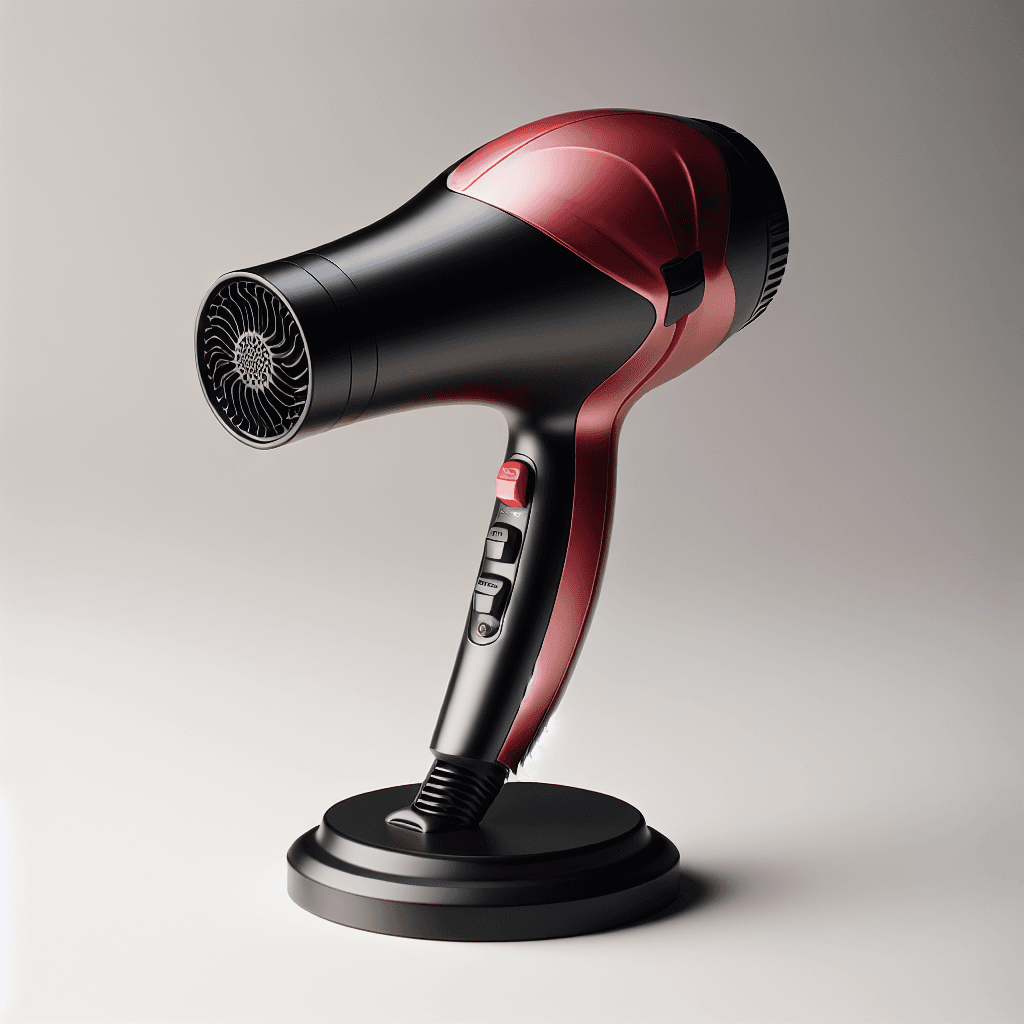 Red by Kiss 1875 Ceramic Ionic Blow Dryer - Front view