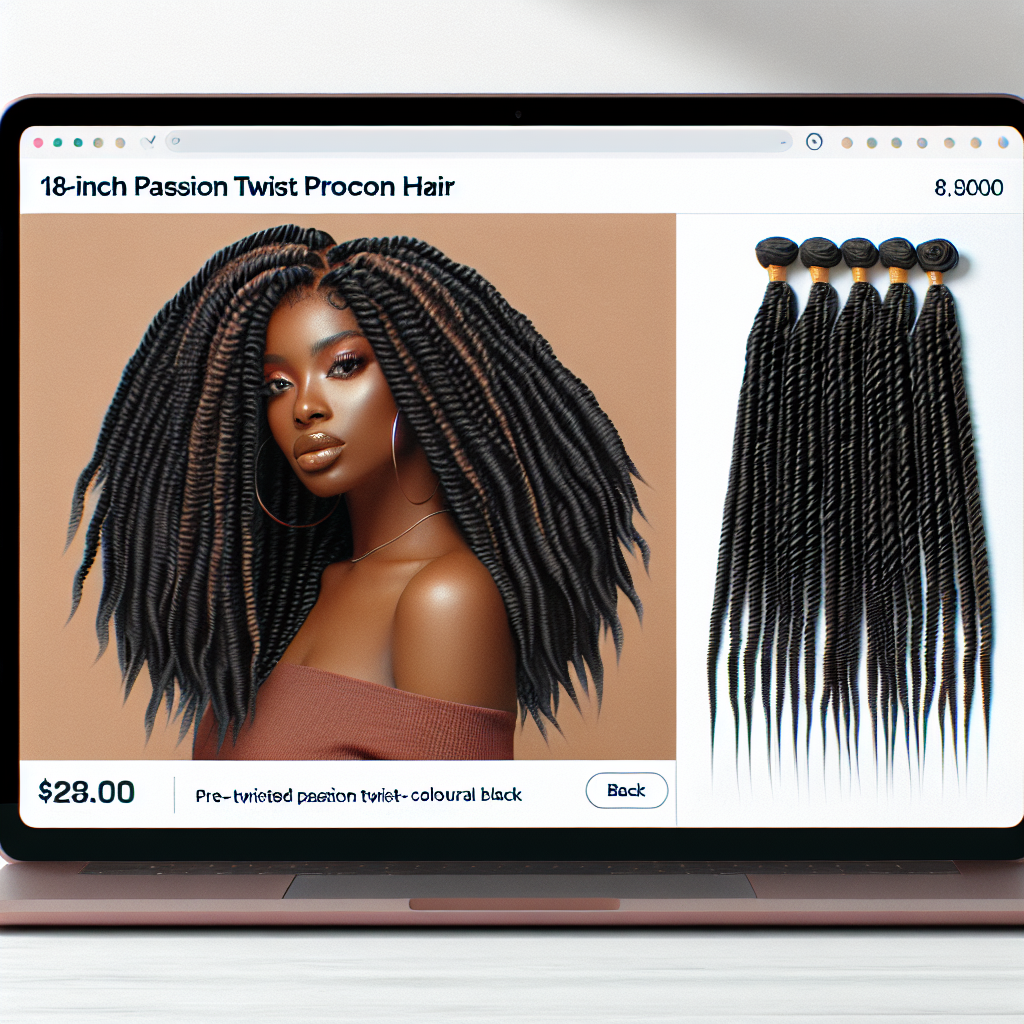 Passion Twist Crochet Hair 18"