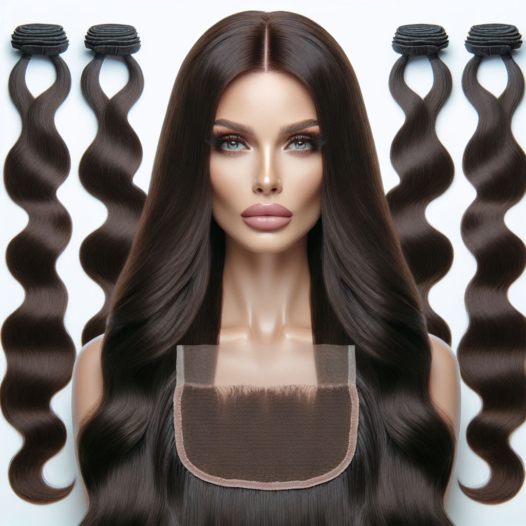 4 Bundle Deal with Closure (14" 16" 18" + 12" Closure)