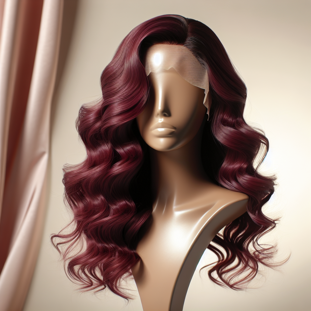 Burgundy Body Wave Lace Front Wig #99J