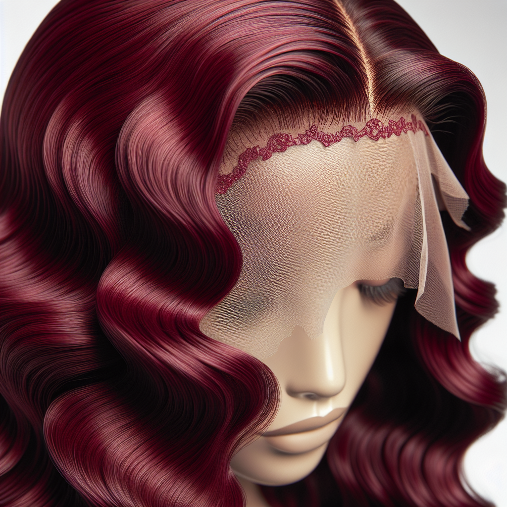 Burgundy Body Wave Lace Front Wig #99J