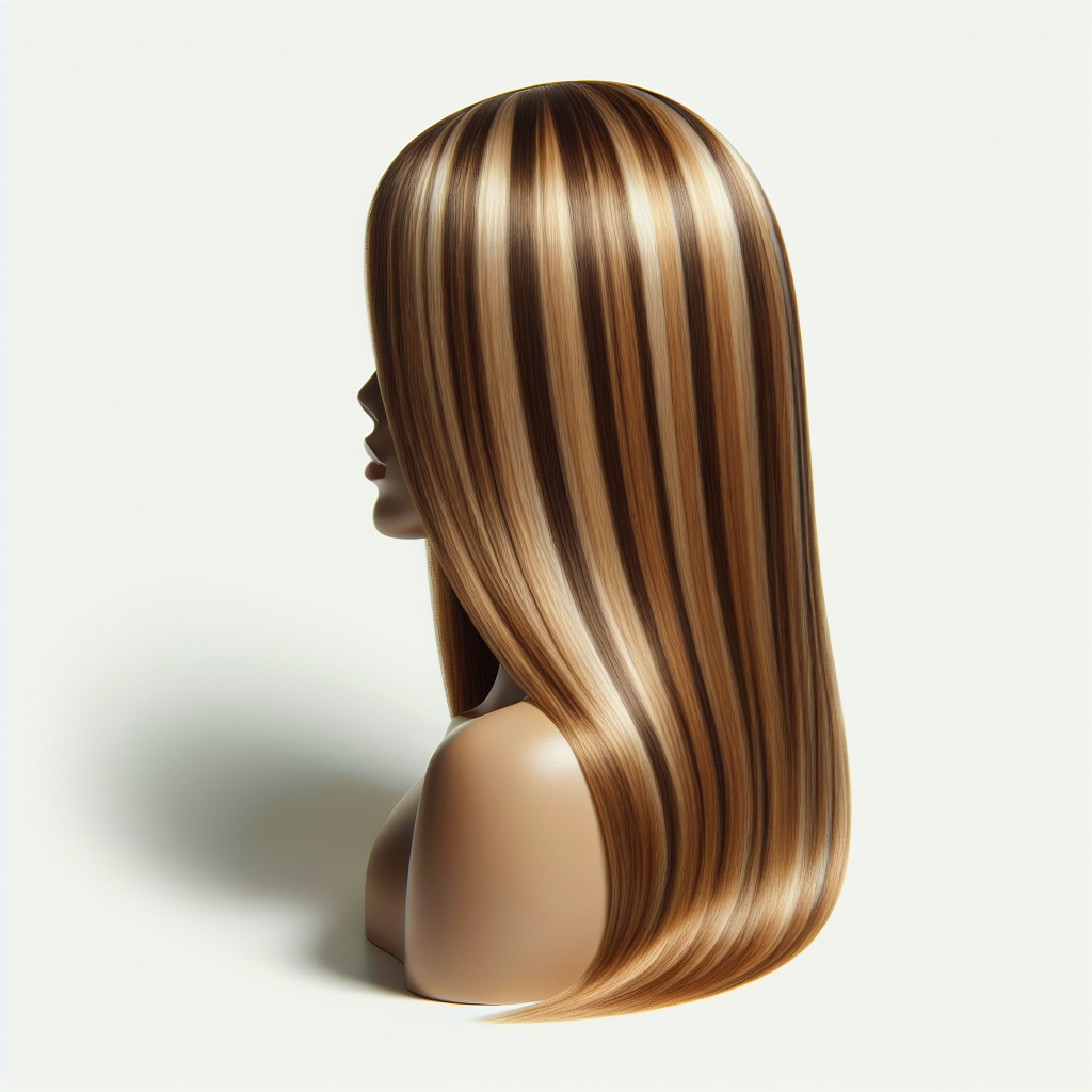 Honey Blonde Highlight Straight Lace Front Wig P4/27