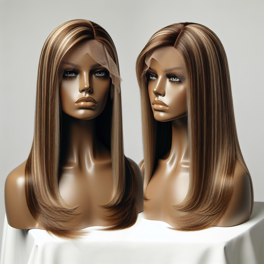 Honey Blonde Highlight Straight Lace Front Wig P4/27