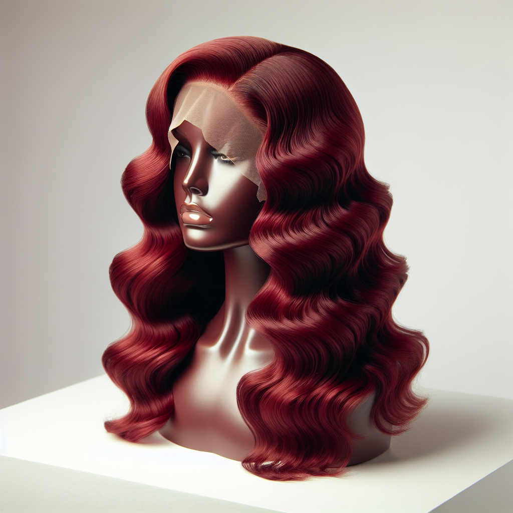 Burgundy Body Wave Lace Front Wig #99J