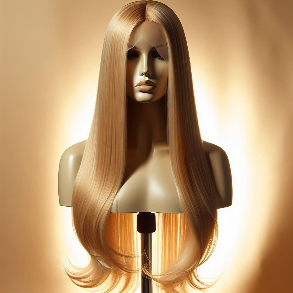 Honey Blonde Highlight Straight Lace Front Wig P4/27